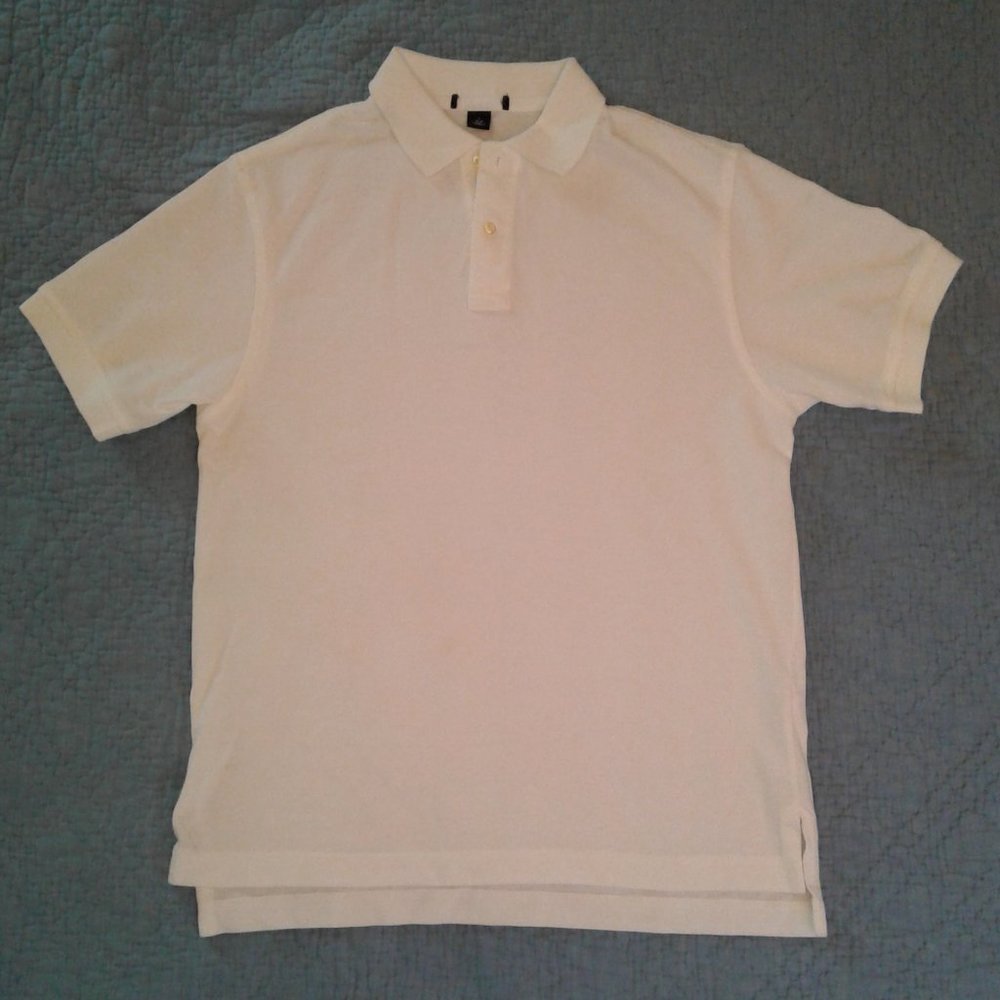 NEW Gap Polo in White 100% Cotton Mesh